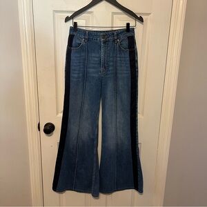 Zimmermann High Rise Wide Leg Denim- Size 29 (have been hemmed to ankle length)